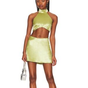 More to come revolve satin set